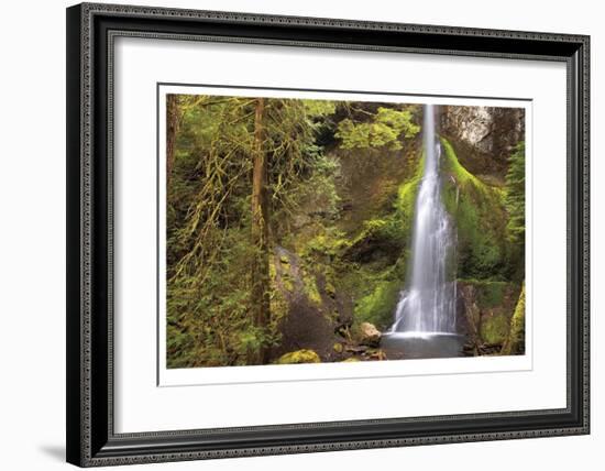 Marymere Falls II-Donald Paulson-Framed Giclee Print