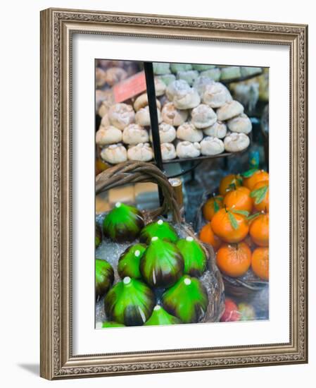 Marzipan Fruits, Corso Umberto 1, Taormina, Sicily, Italy-Walter Bibikow-Framed Photographic Print