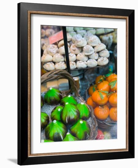 Marzipan Fruits, Corso Umberto 1, Taormina, Sicily, Italy-Walter Bibikow-Framed Photographic Print