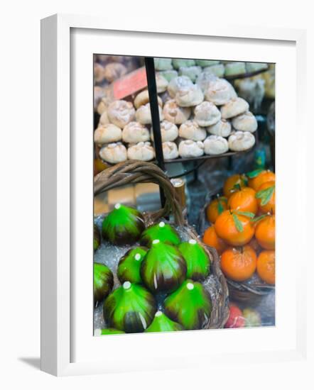 Marzipan Fruits, Corso Umberto 1, Taormina, Sicily, Italy-Walter Bibikow-Framed Photographic Print