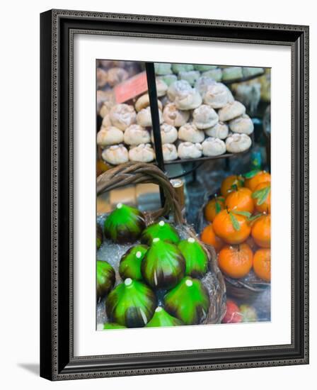 Marzipan Fruits, Corso Umberto 1, Taormina, Sicily, Italy-Walter Bibikow-Framed Photographic Print