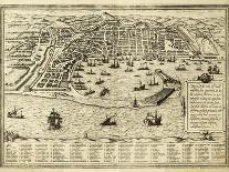 Antique Map Of Messina The Town Of Sicily Separated From Italy By The Strait Of The Same Name-marzolino-Art Print