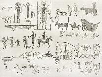 Hieroglyphics Found In A Cave Near Fossil Creek, Arizona-marzolino-Art Print