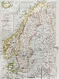 Scandinavia Political Map With Iceland Insert Map-marzolino-Art Print