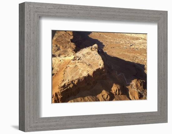 Masada from Above.-Stefano Amantini-Framed Photographic Print