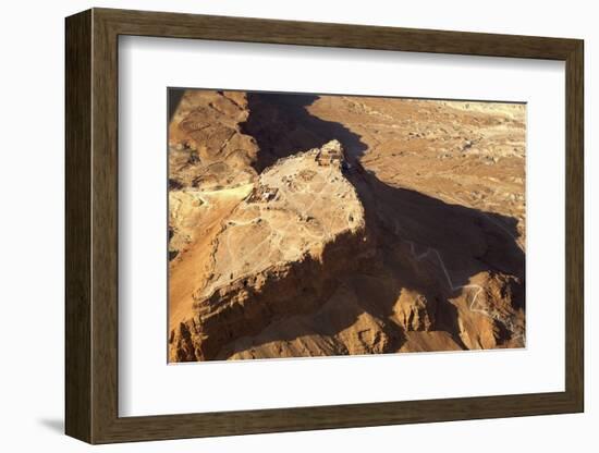 Masada from Above.-Stefano Amantini-Framed Photographic Print