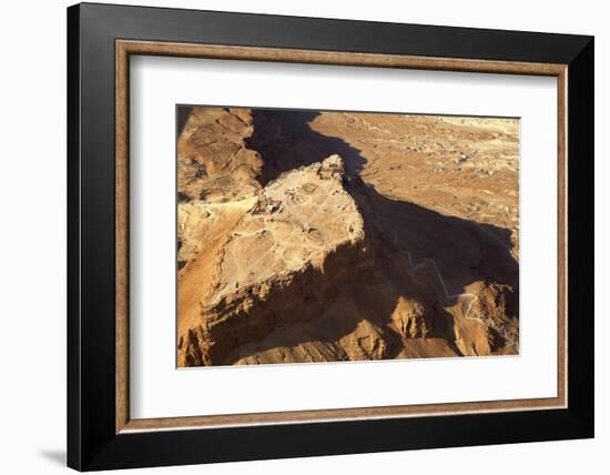 Masada from Above.-Stefano Amantini-Framed Photographic Print