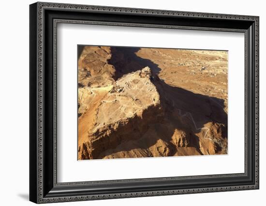 Masada from Above.-Stefano Amantini-Framed Photographic Print