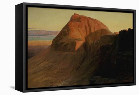 Masada or Sebbeh on the Dead Sea, 1858-Edward Lear-Framed Premier Image Canvas