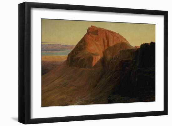 Masada or Sebbeh on the Dead Sea, 1858-Edward Lear-Framed Giclee Print