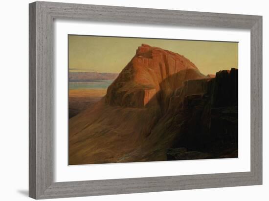 Masada or Sebbeh on the Dead Sea, 1858-Edward Lear-Framed Giclee Print
