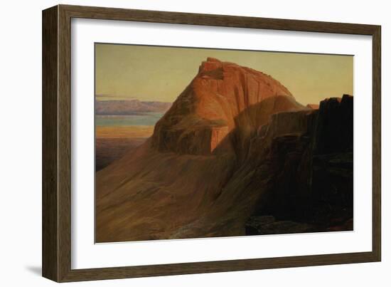 Masada or Sebbeh on the Dead Sea, 1858-Edward Lear-Framed Giclee Print