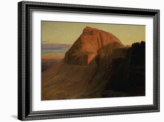 Masada or Sebbeh on the Dead Sea, 1858-Edward Lear-Framed Giclee Print