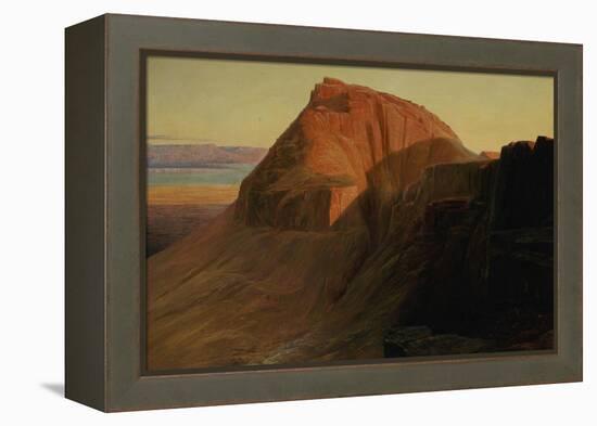 Masada or Sebbeh on the Dead Sea, 1858-Edward Lear-Framed Premier Image Canvas