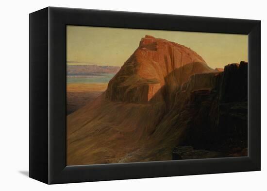 Masada or Sebbeh on the Dead Sea, 1858-Edward Lear-Framed Premier Image Canvas