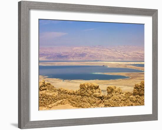 Masada Ruins, Dead Sea, Israel-Keren Su-Framed Photographic Print