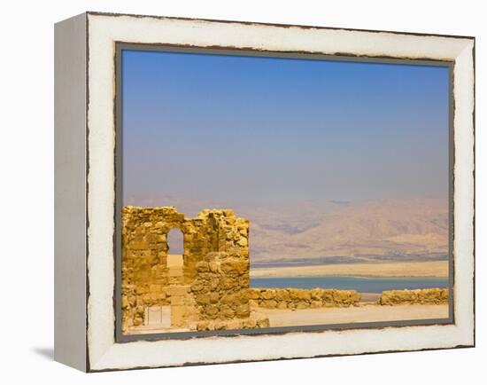 Masada Ruins, Dead Sea, Israel-Keren Su-Framed Premier Image Canvas