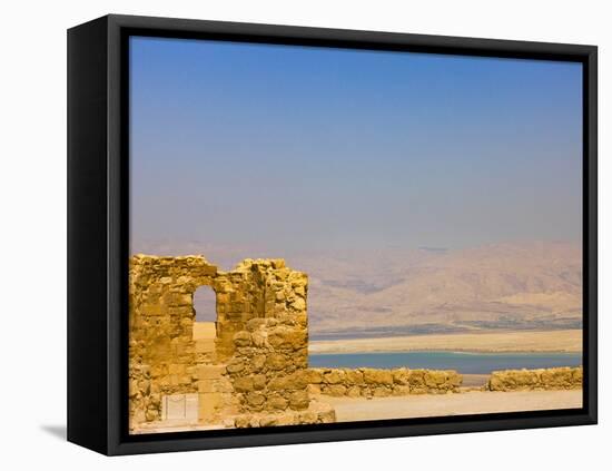 Masada Ruins, Dead Sea, Israel-Keren Su-Framed Premier Image Canvas