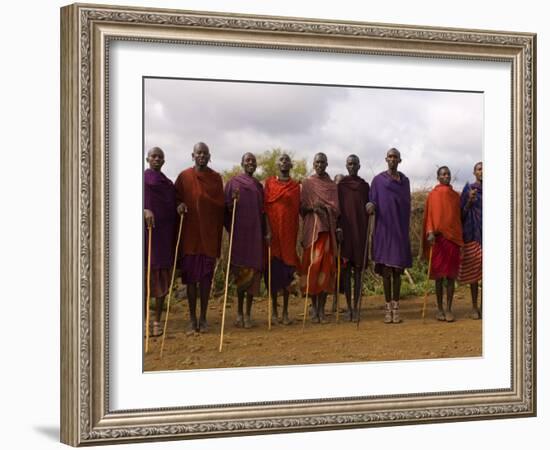 Masai, Amboseli National Park, Kenya, East Africa, Africa-Pitamitz Sergio-Framed Photographic Print