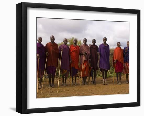 Masai, Amboseli National Park, Kenya, East Africa, Africa-Pitamitz Sergio-Framed Photographic Print