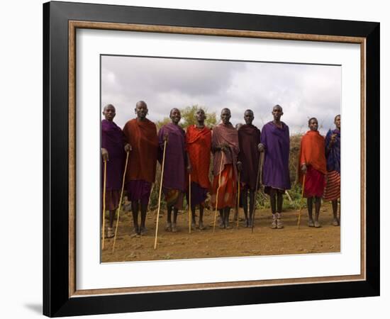 Masai, Amboseli National Park, Kenya, East Africa, Africa-Pitamitz Sergio-Framed Photographic Print