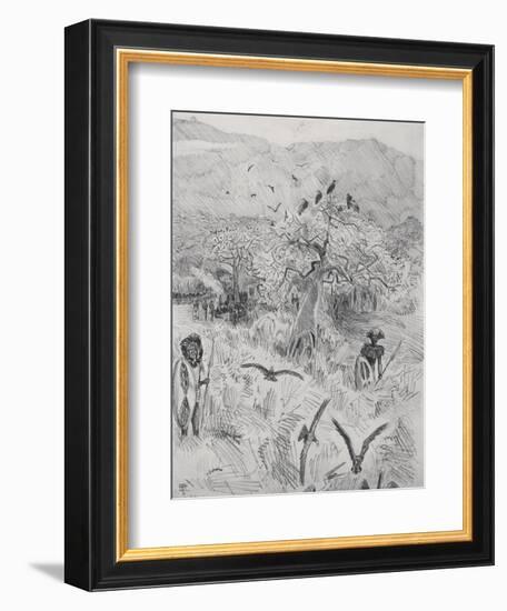 Masai Camp, C.1884-Harry Hamilton Johnston-Framed Giclee Print