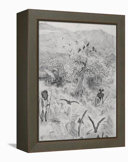 Masai Camp, C.1884-Harry Hamilton Johnston-Framed Premier Image Canvas