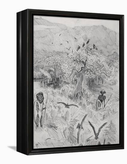 Masai Camp, C.1884-Harry Hamilton Johnston-Framed Premier Image Canvas