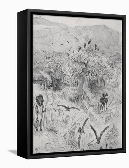 Masai Camp, C.1884-Harry Hamilton Johnston-Framed Premier Image Canvas