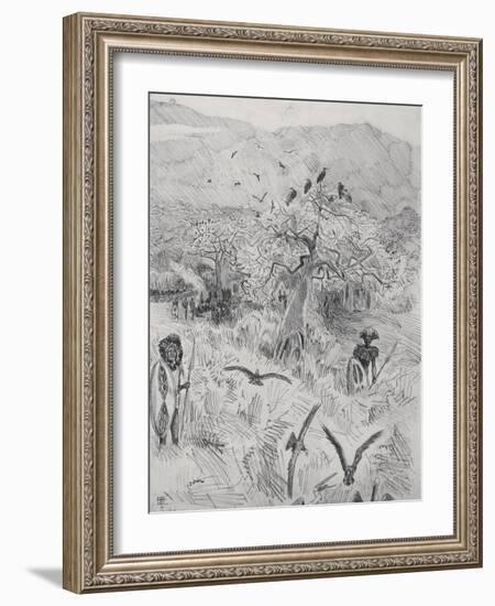 Masai Camp, C.1884-Harry Hamilton Johnston-Framed Giclee Print