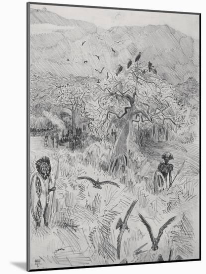 Masai Camp, C.1884-Harry Hamilton Johnston-Mounted Giclee Print
