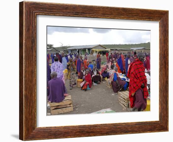 Masai Market, Arusha, Tanzania, East Africa, Africa-Groenendijk Peter-Framed Photographic Print