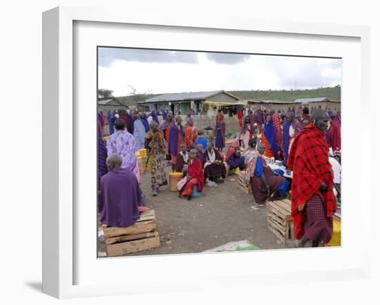 Masai Market, Arusha, Tanzania, East Africa, Africa-Groenendijk Peter-Framed Photographic Print