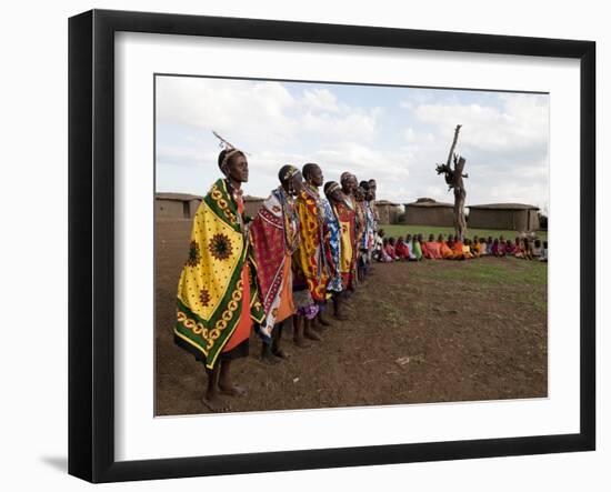 Masai, Masai Mara, Kenya, East Africa, Africa-Sergio Pitamitz-Framed Photographic Print