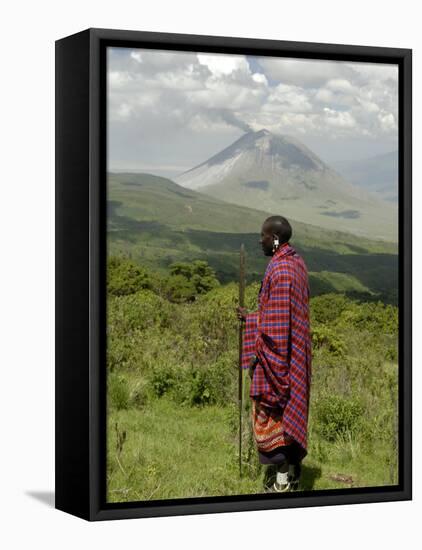 Masai, Ngorongoro Conservation Area, UNESCO World Heritage Site, Tanzania, East Africa, Africa-Groenendijk Peter-Framed Premier Image Canvas