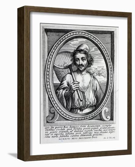 Masaniello, Engraved by Petrus De Iode-Dutch School-Framed Giclee Print