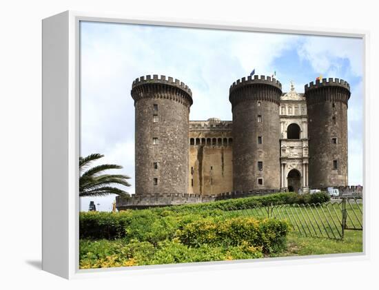 Maschio Angioino Castle (Castel Nuovo), Naples, Campania, Italy, Europe-Vincenzo Lombardo-Framed Premier Image Canvas
