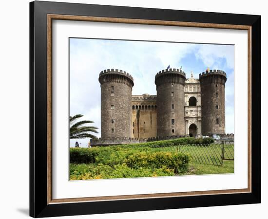 Maschio Angioino Castle (Castel Nuovo), Naples, Campania, Italy, Europe-Vincenzo Lombardo-Framed Photographic Print