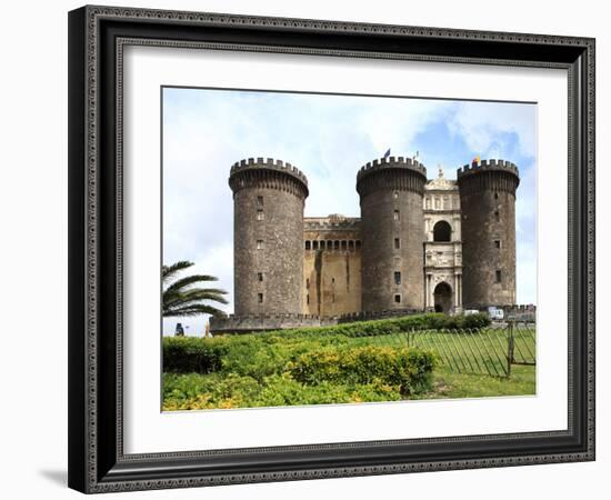 Maschio Angioino Castle (Castel Nuovo), Naples, Campania, Italy, Europe-Vincenzo Lombardo-Framed Photographic Print