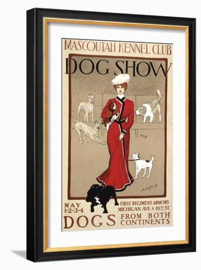 Mascoutah Dog Show Poster-null-Framed Art Print