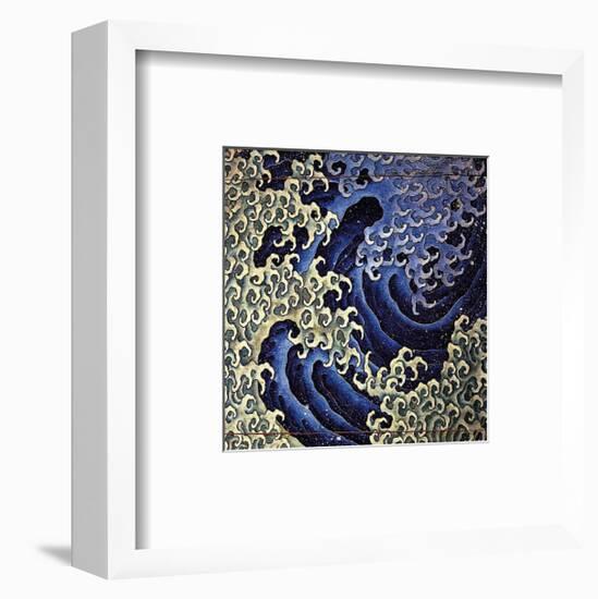 Masculine Wave (detail)-Katsushika Hokusai-Framed Art Print