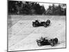 Maserati and Bugatti in Action at Brooklands, Surrey, 1933-null-Mounted Photographic Print