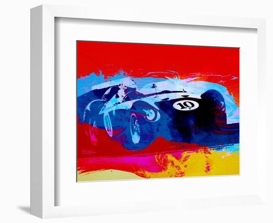 Maserati on the Race Track 1-NaxArt-Framed Art Print