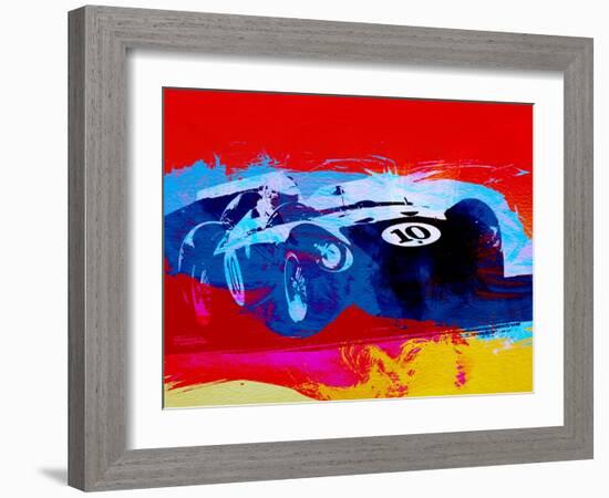 Maserati on the Race Track 1-NaxArt-Framed Art Print