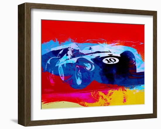Maserati on the Race Track 1-NaxArt-Framed Art Print