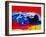 Maserati on the Race Track 1-NaxArt-Framed Art Print