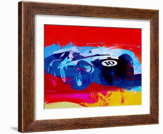 Maserati on the Race Track 1-NaxArt-Framed Art Print