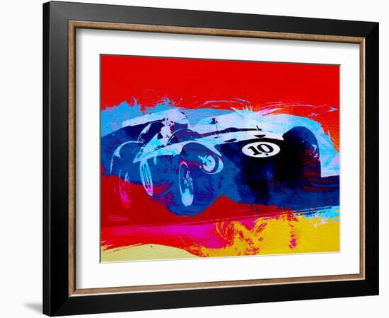 Maserati on the Race Track 1-NaxArt-Framed Art Print