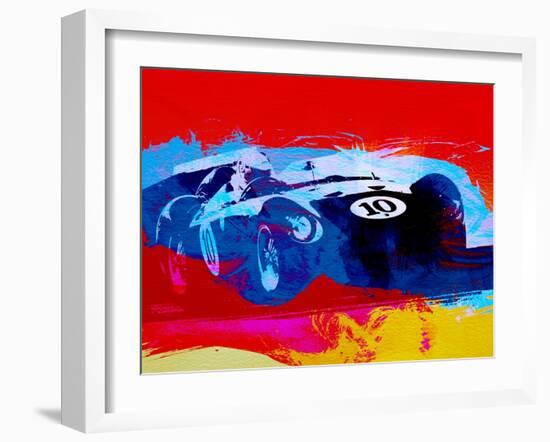 Maserati on the Race Track 1-NaxArt-Framed Art Print