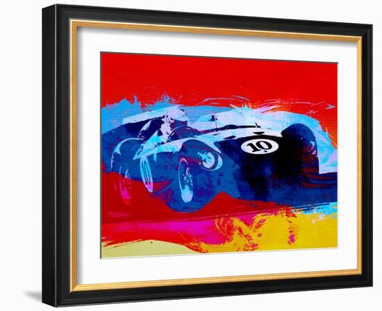 Maserati on the Race Track 1-NaxArt-Framed Art Print
